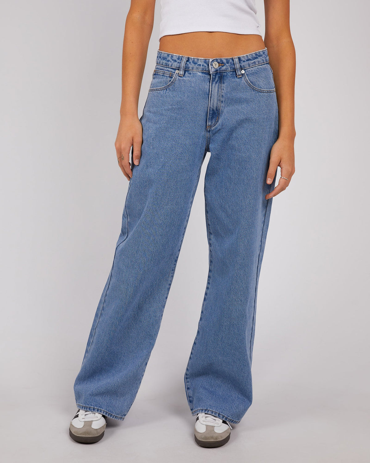 A Brand-95 Baggy Gigi Jean Mid Blue-Edge Clothing