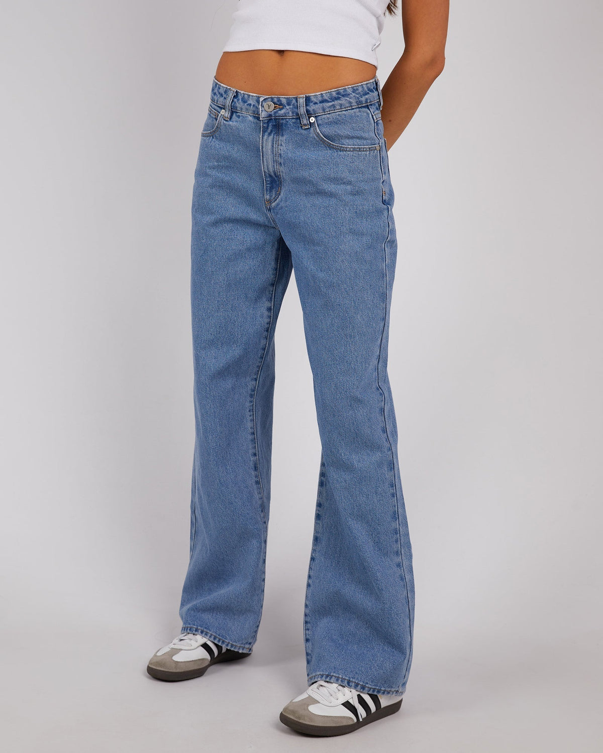 A Brand-95 Baggy Gigi Jean Mid Blue-Edge Clothing