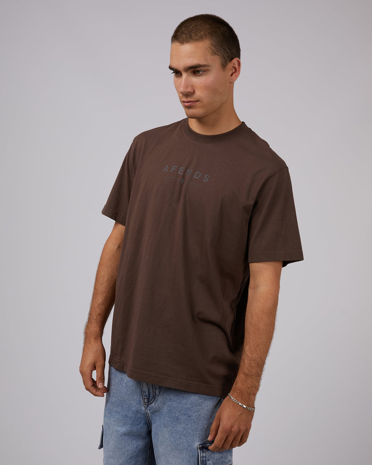 Afends-Thrown Out Retro Fit Tee Earth-Edge Clothing