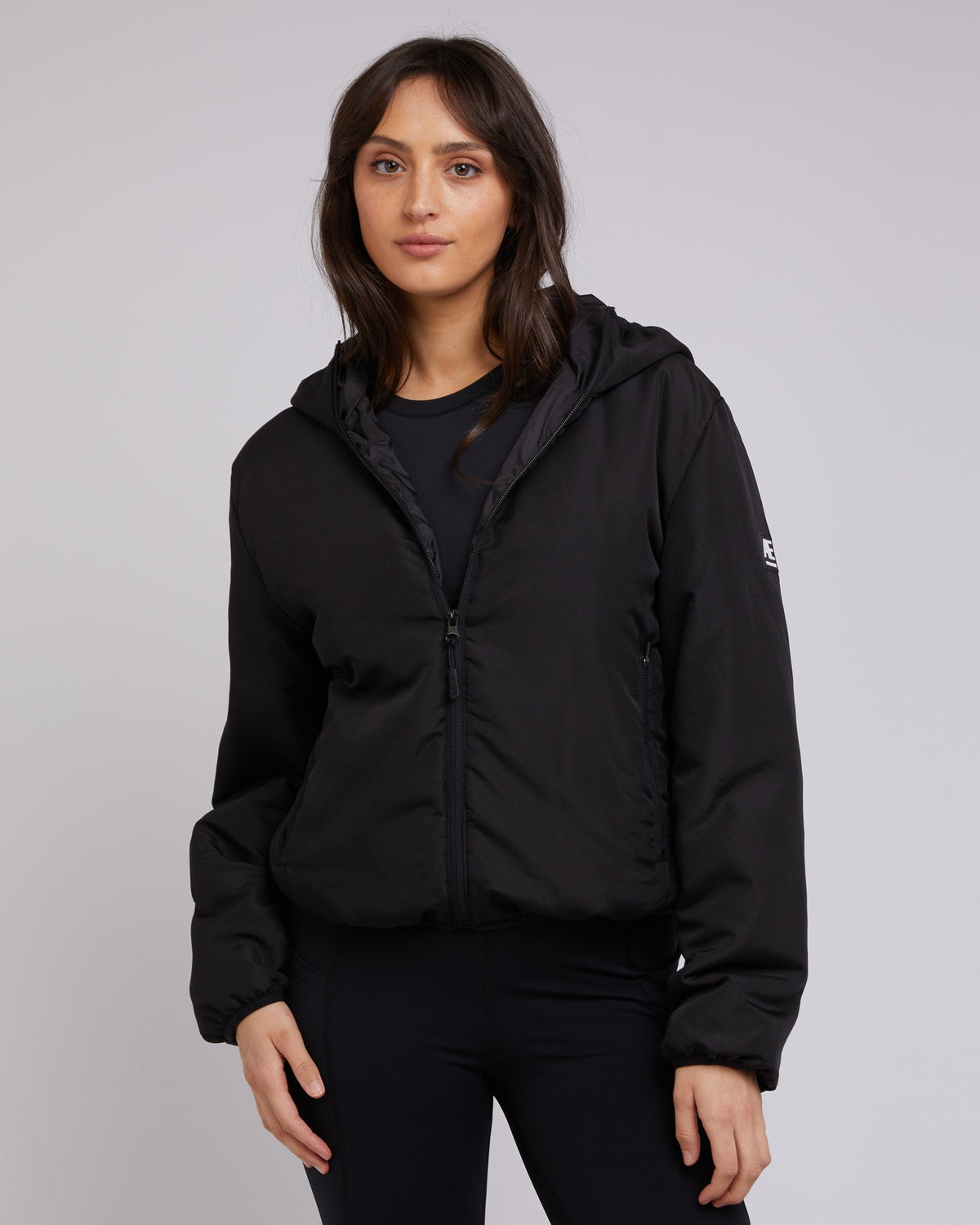 All About Eve-Active Packable Puffer Black-Edge Clothing