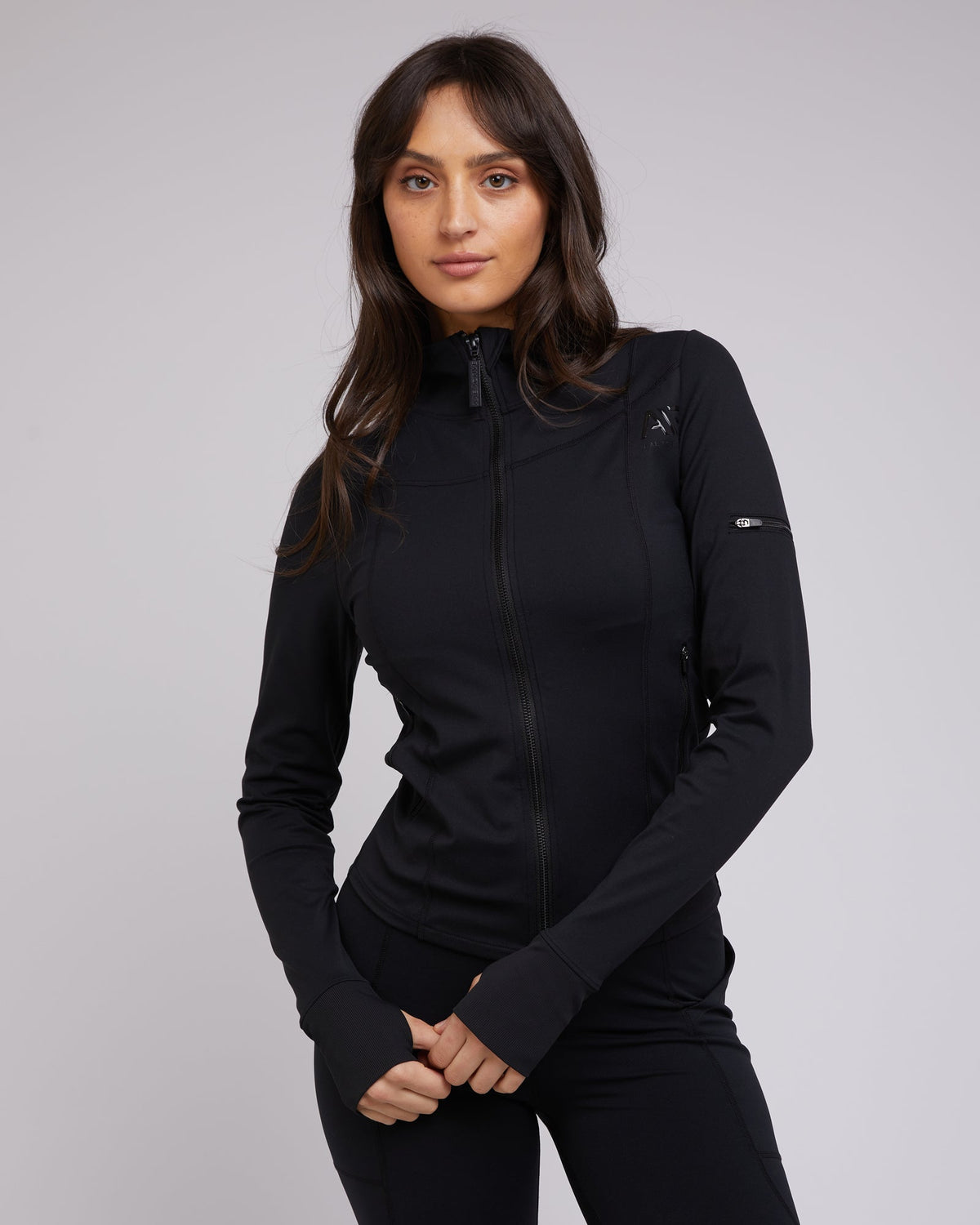 All About Eve-Active Zip Through Black-Edge Clothing