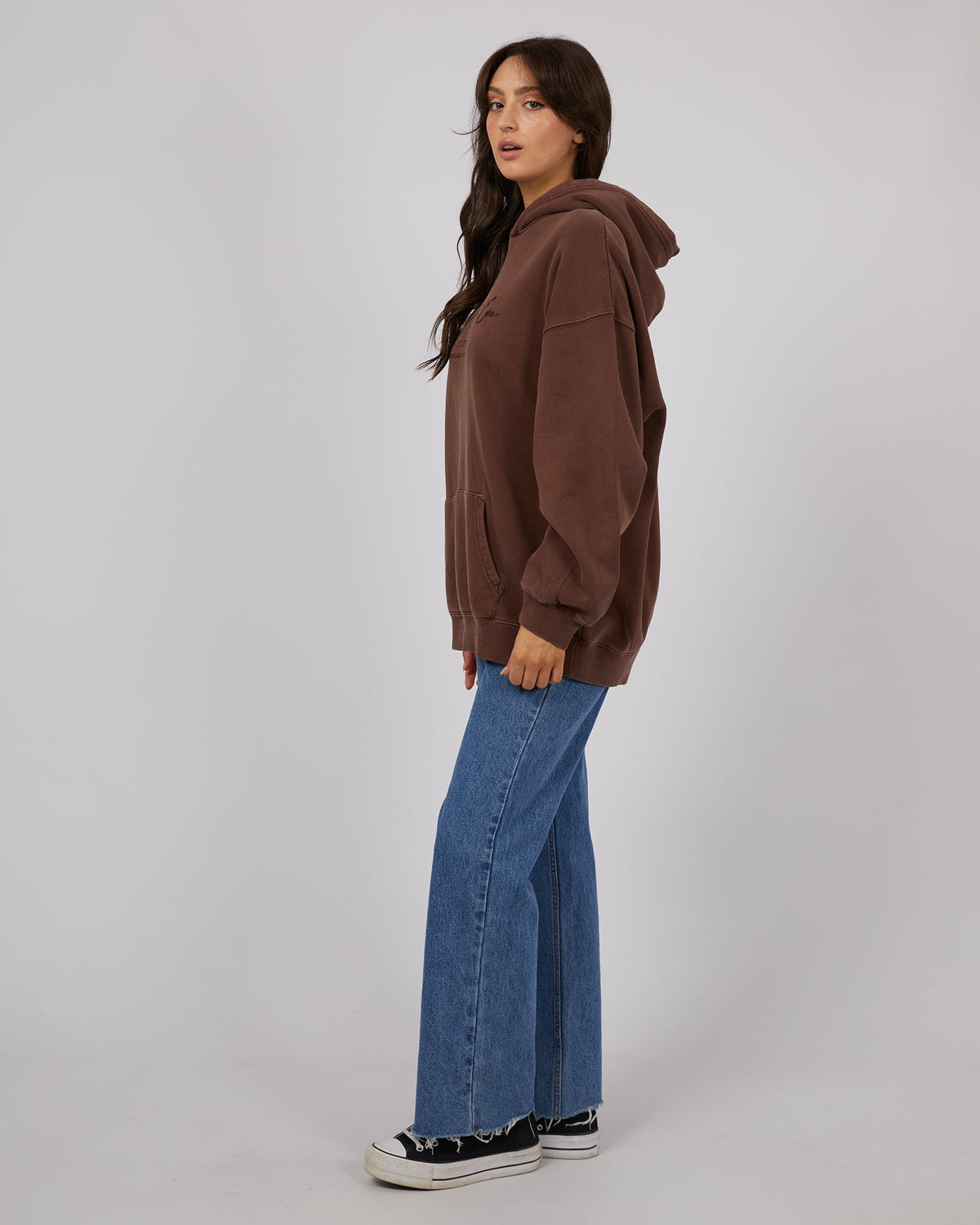 All About Eve-Classic Hoodie Brown-Edge Clothing