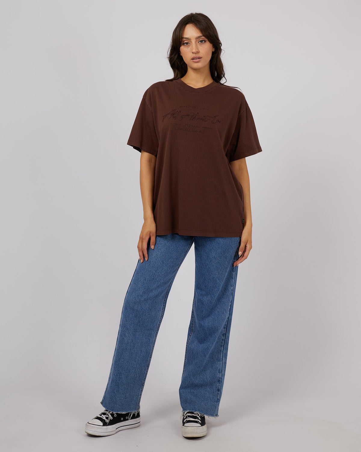All About Eve-Classic Tee Brown-Edge Clothing