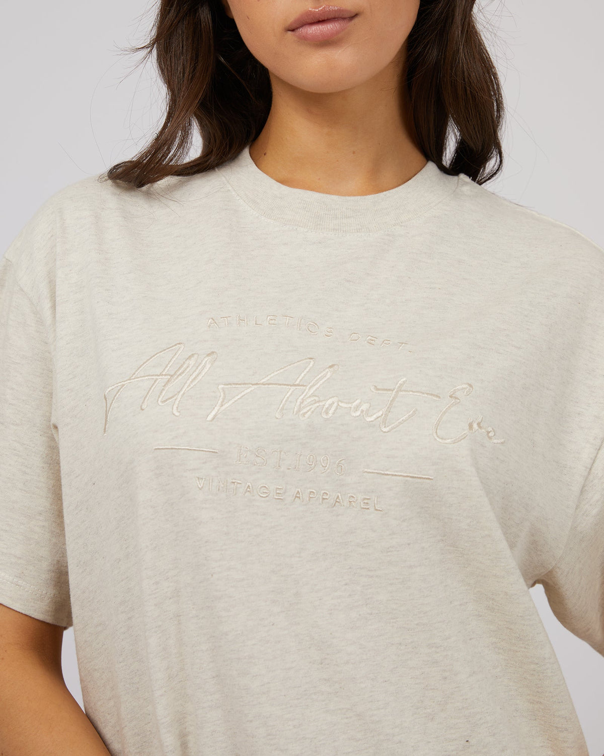 All About Eve-Classic Tee Oatmeal-Edge Clothing