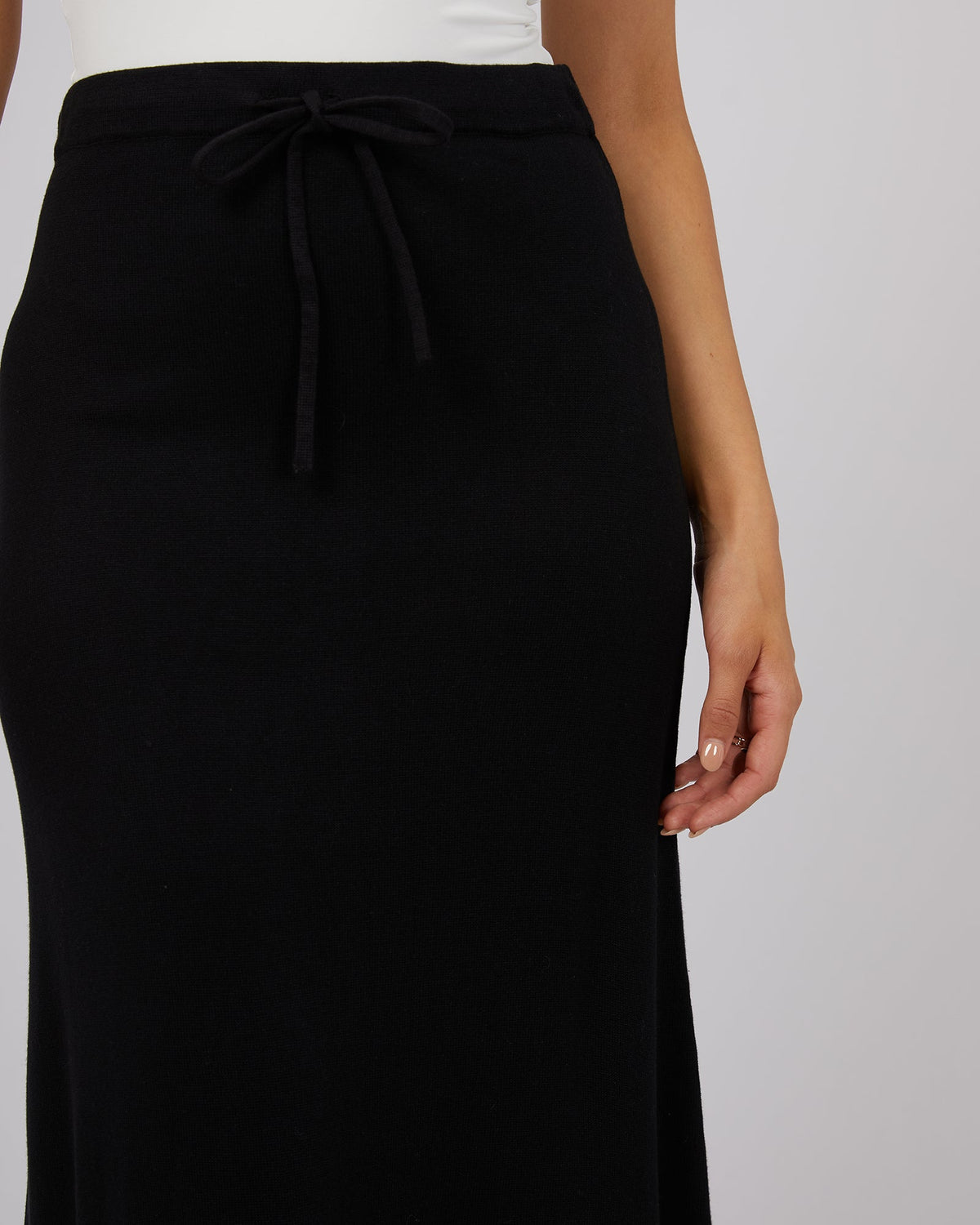All About Eve-Eve Knit Skirt Black-Edge Clothing