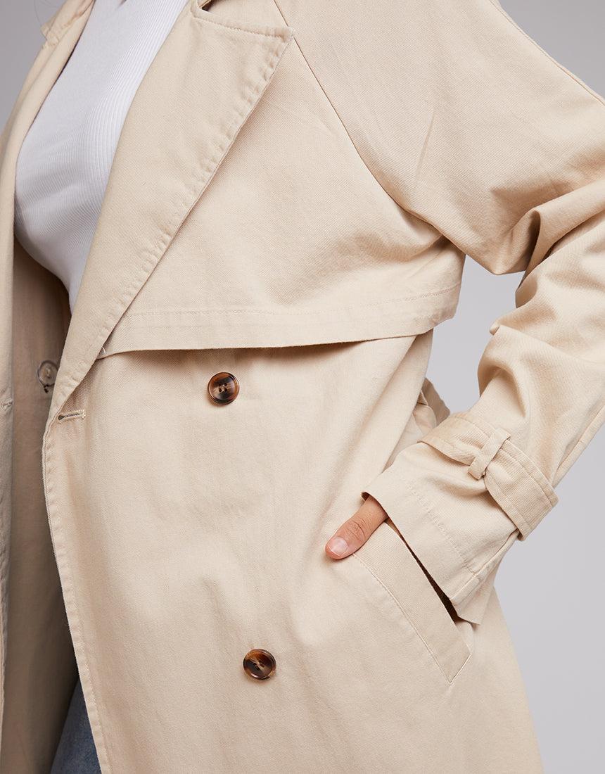 All About Eve-Eve Trench Coat Tan-Edge Clothing