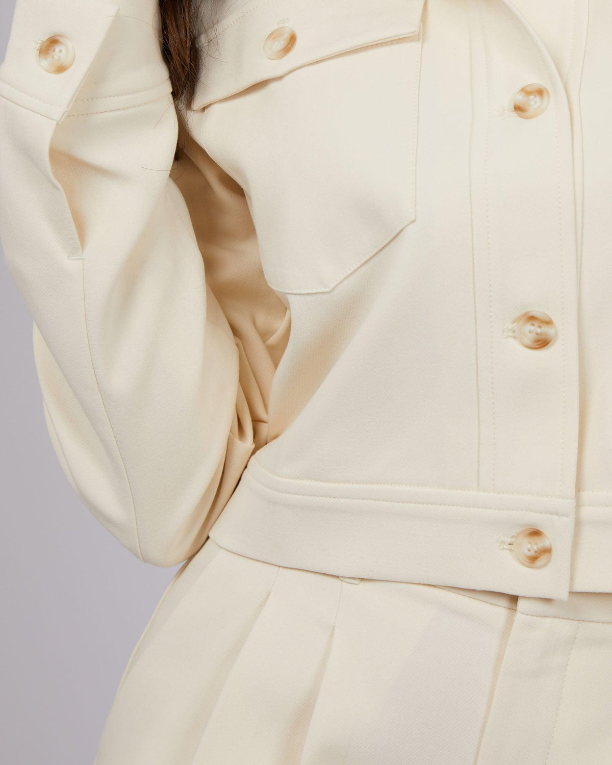 All About Eve-Gia Jacket Vintage White-Edge Clothing
