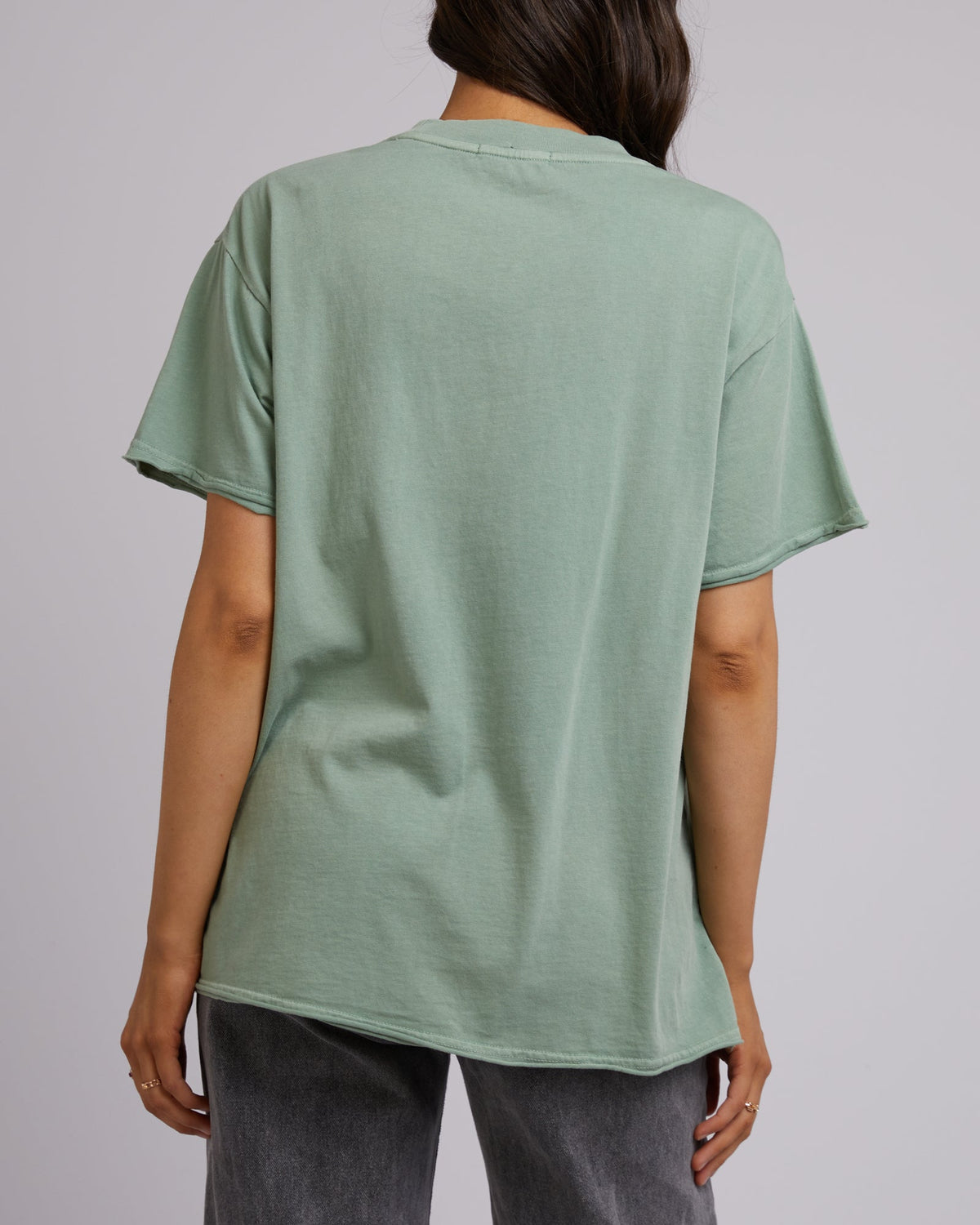 All About Eve-In The Wind Oversized Tee Sage-Edge Clothing