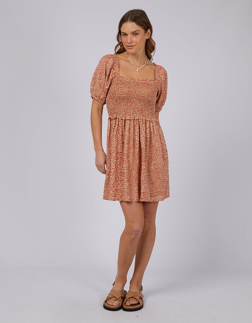 All About Eve-Lauren Mini Dress Rust-Edge Clothing