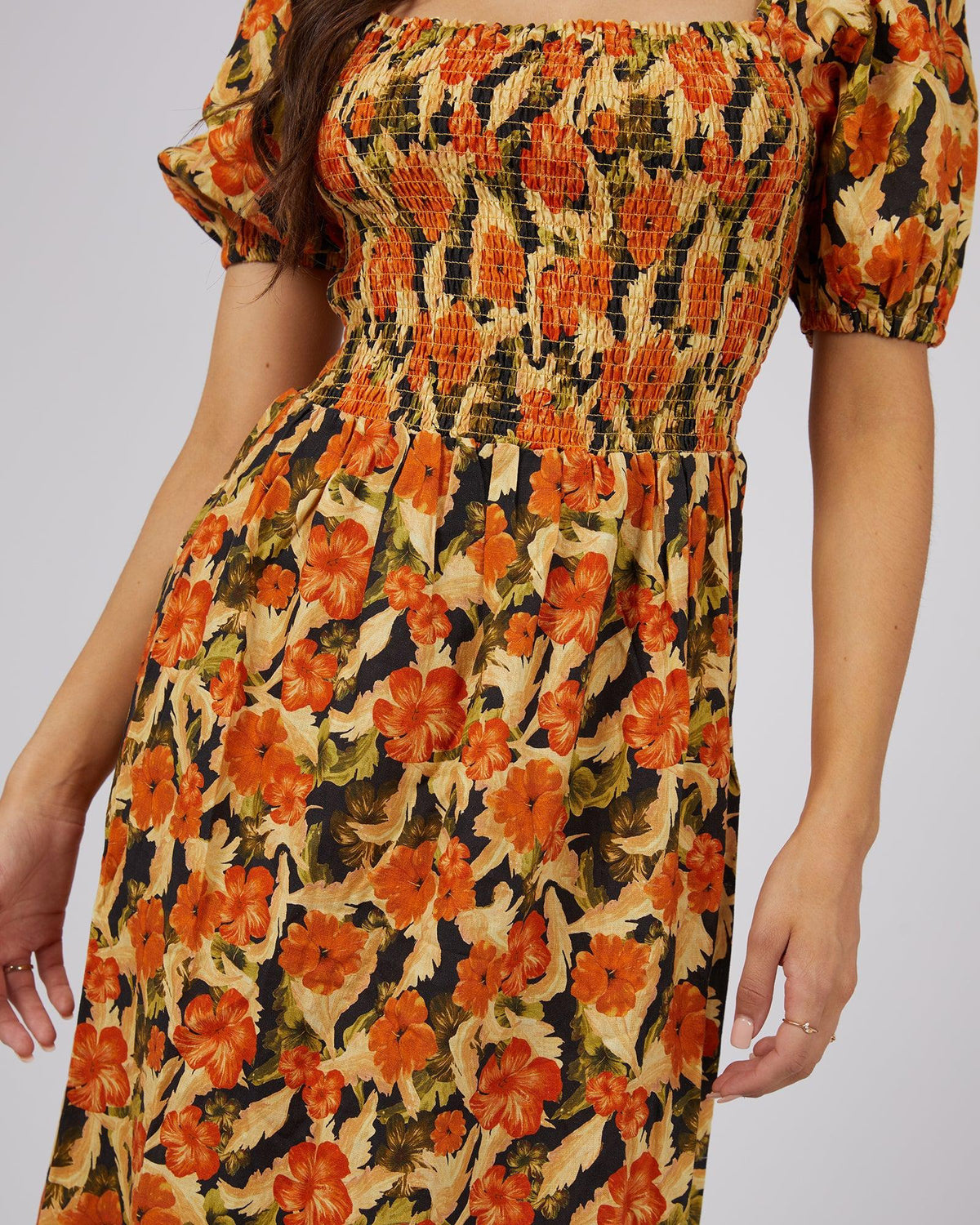 All About Eve-Margot Floral Print Midi Dress-Edge Clothing