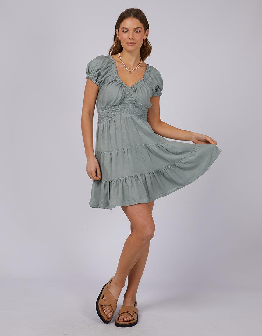All About Eve-Natalia Mini Dress Teal-Edge Clothing