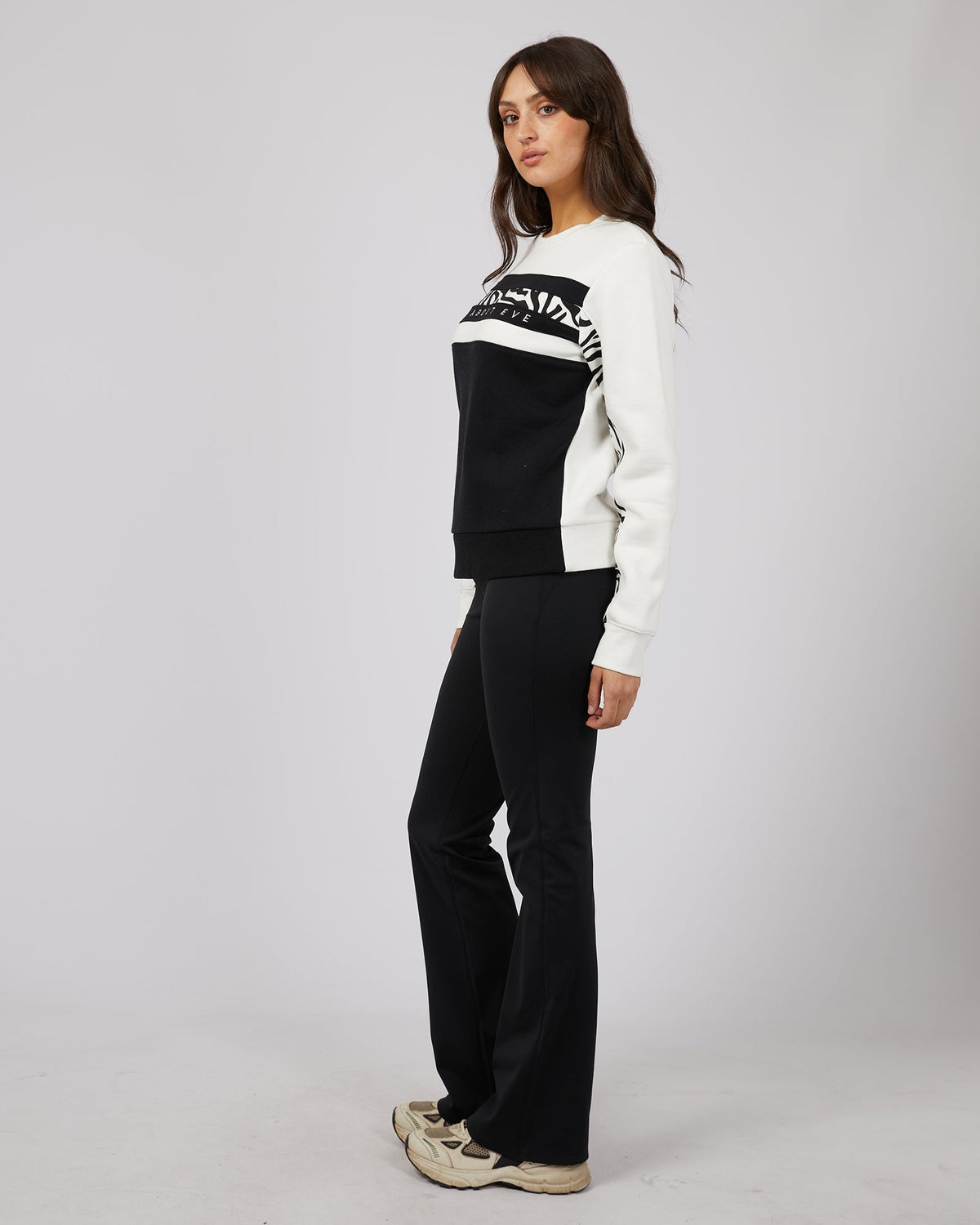 All About Eve-Parker Contrast Crew Black-Edge Clothing