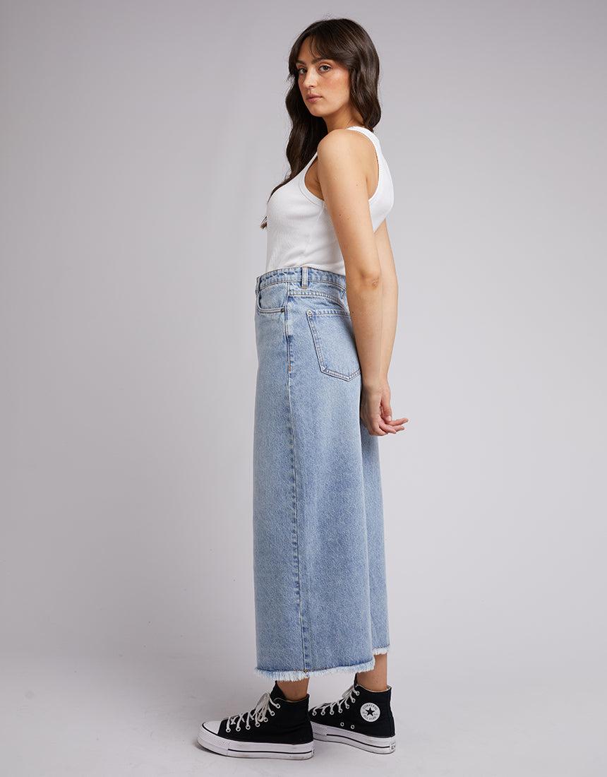 All About Eve-Ray Maxi Skirt Light Blue-Edge Clothing
