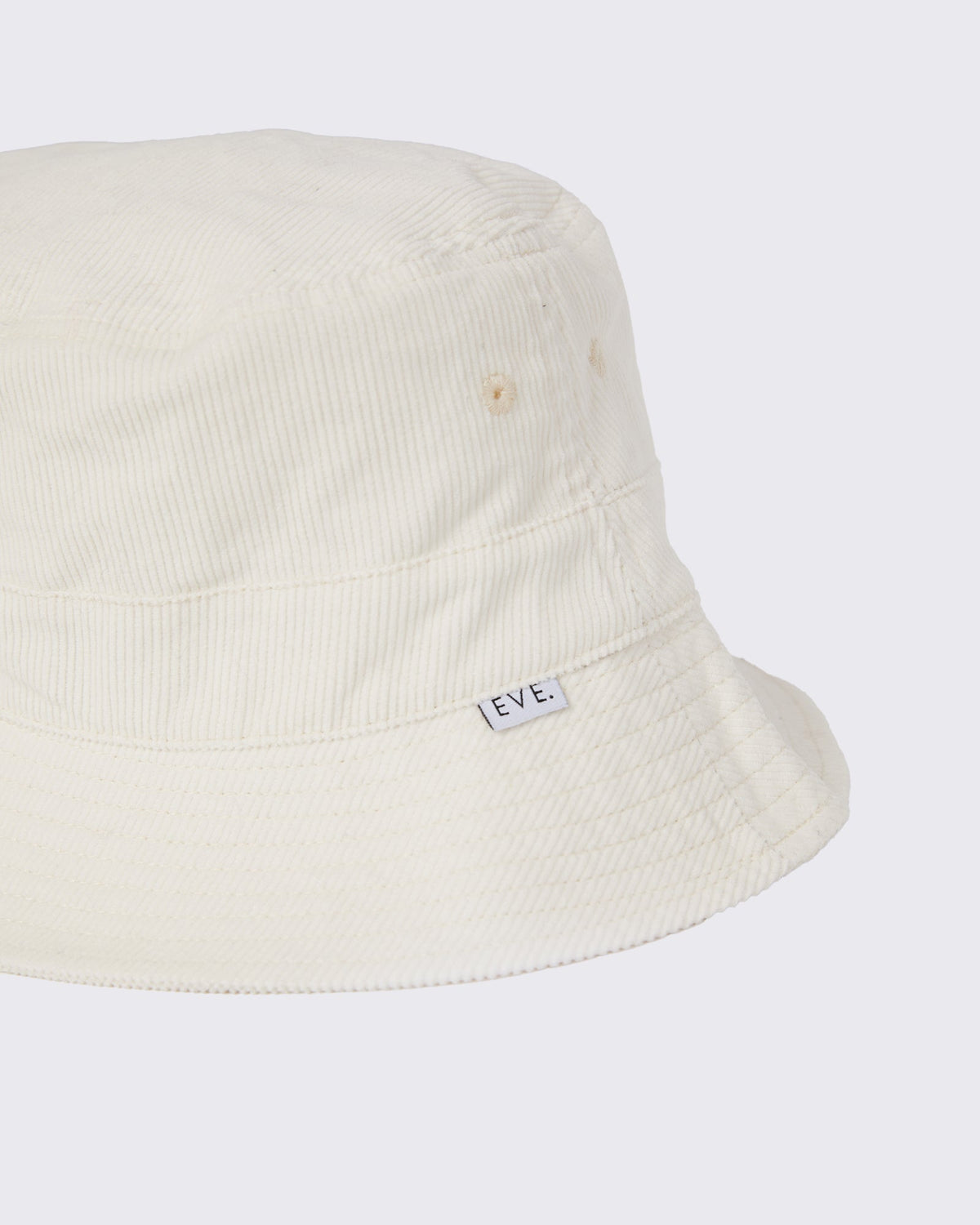 All About Eve-Romi Cord Bucket Hat Vintage White-Edge Clothing