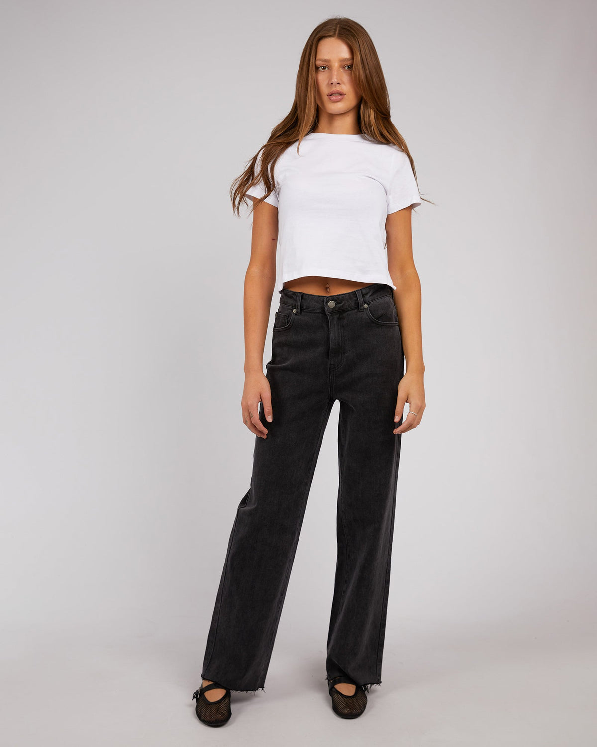 All About Eve-Skye Comfort Jean Washed Black-Edge Clothing