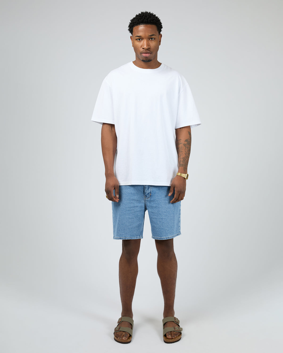 A3 Straight Short Larry Blue