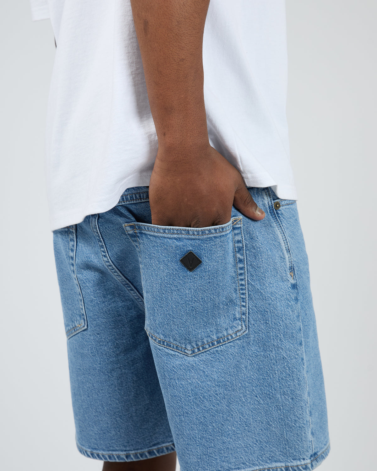 A3 Straight Short Larry Blue