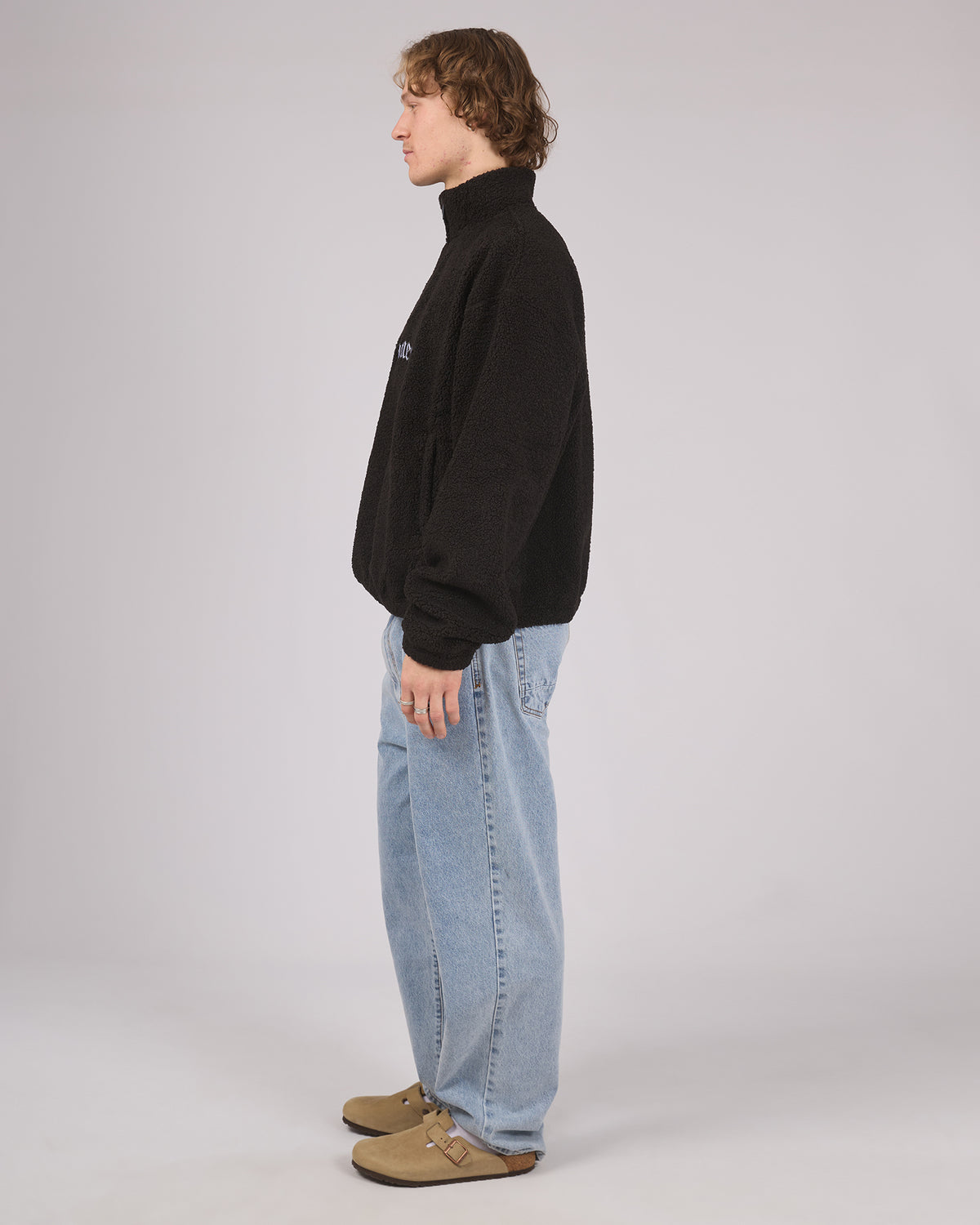 Webbed Collar Sherpa Black
