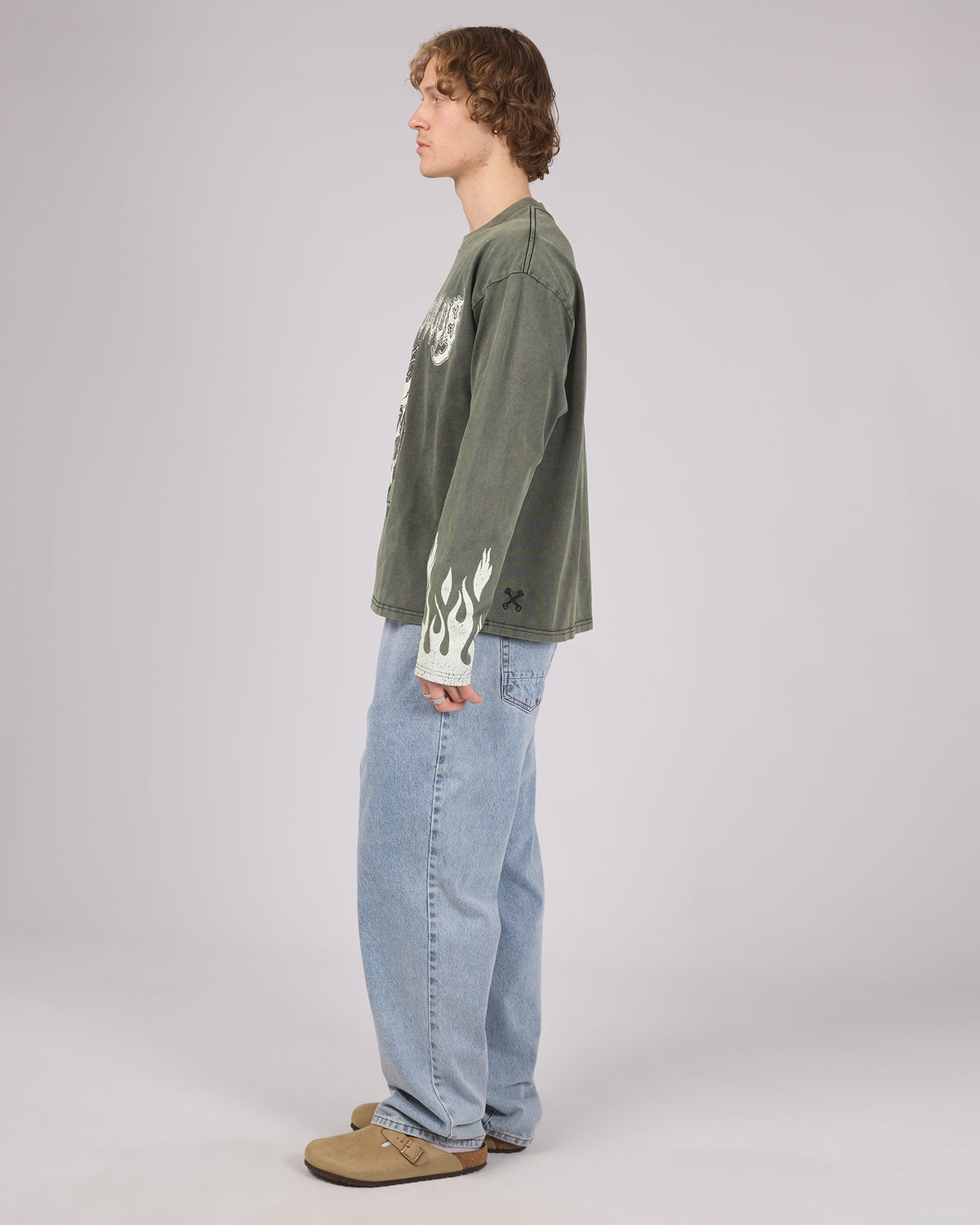 Lucky Long Sleeve Tee Faded Sage