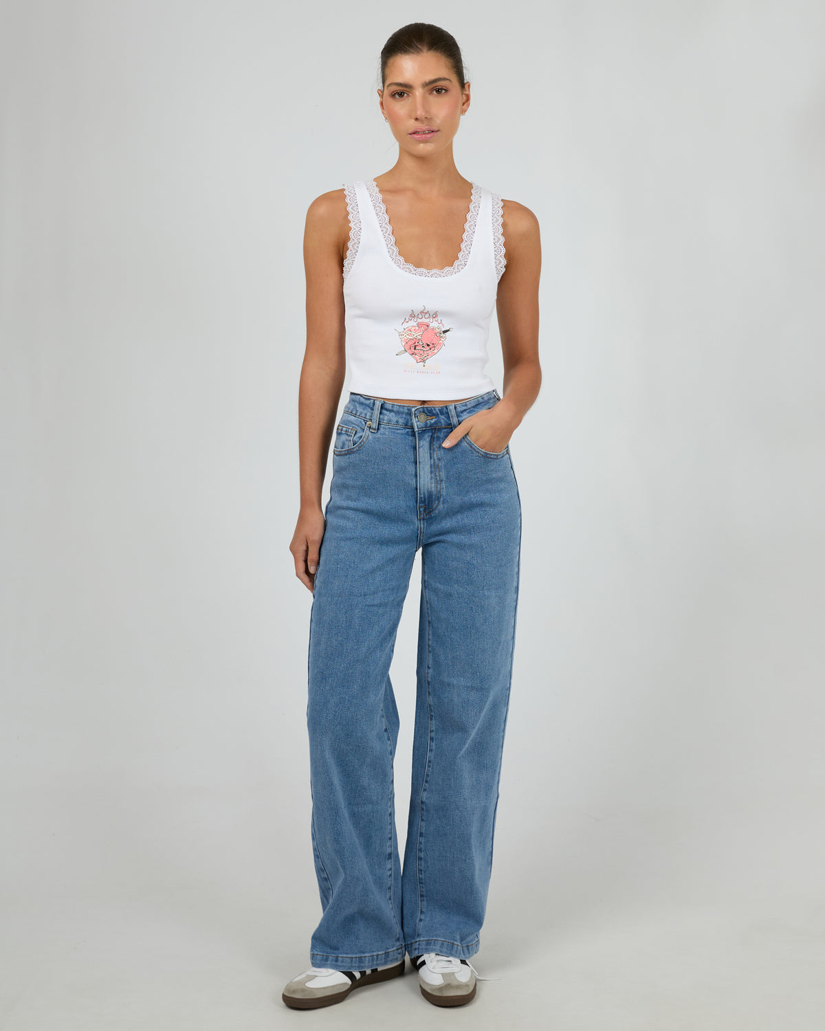 Till Death Low Crop Vintage White