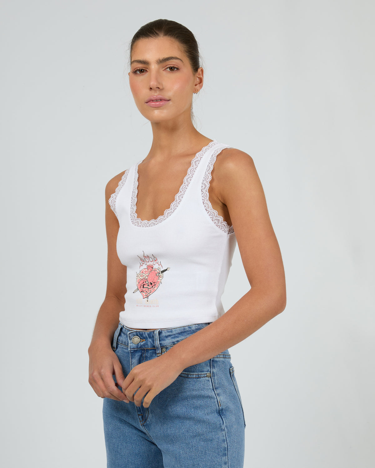 Till Death Low Crop Vintage White