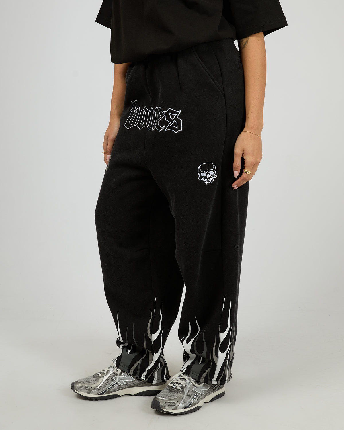 Bones Burner Pants Washed Black