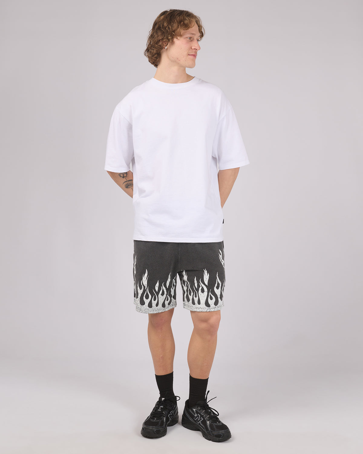 Burner Jersey Shorts Washed Black