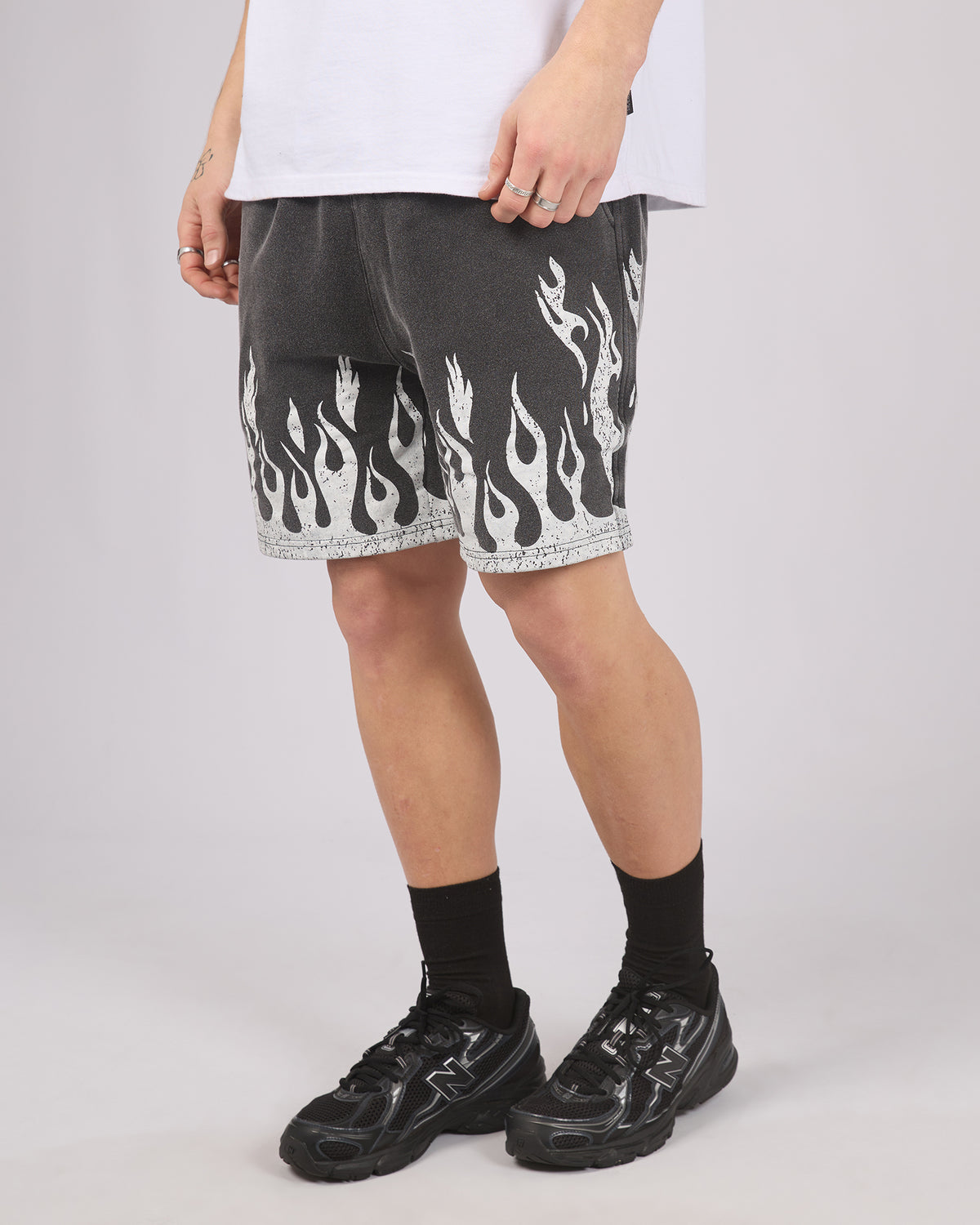 Burner Jersey Shorts Washed Black