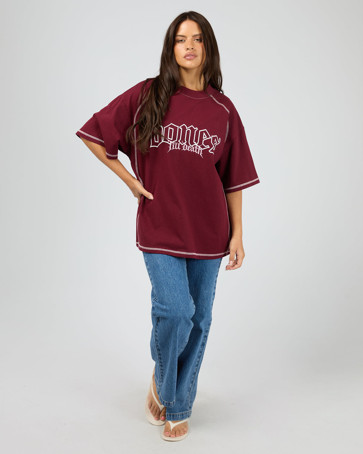 Till Death 4.0 Steeze Tee Merlot