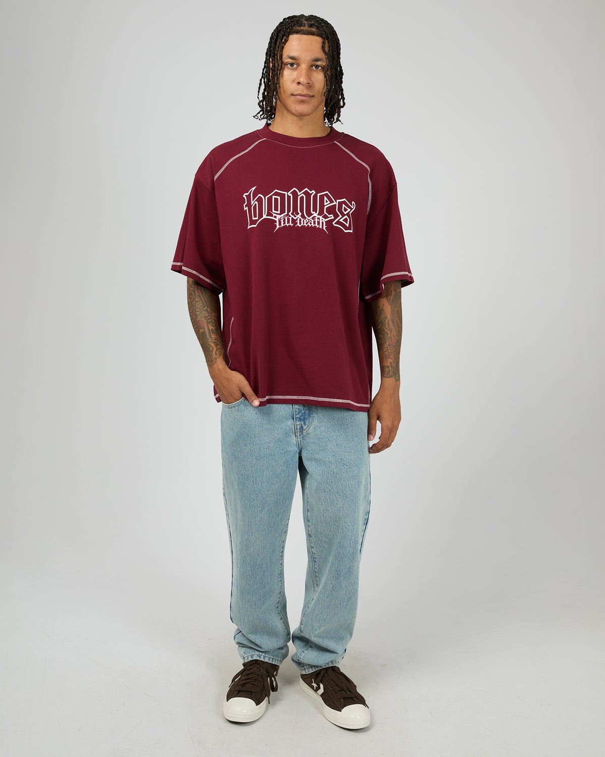 Till Death 4.0 Steeze Tee Merlot