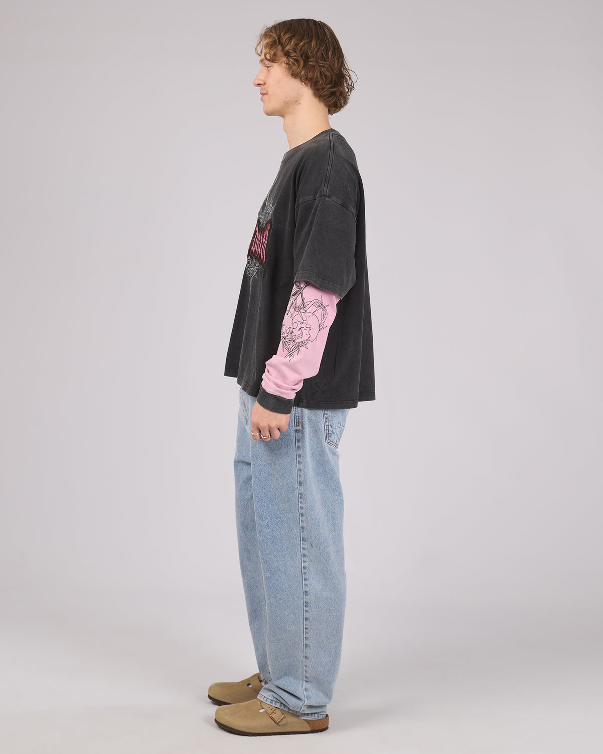 Til Death 4.0 Layered Tee Washed Black