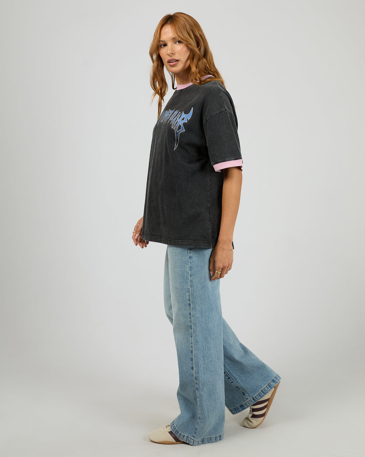 Club Zero Ringer Tee Washed Black
