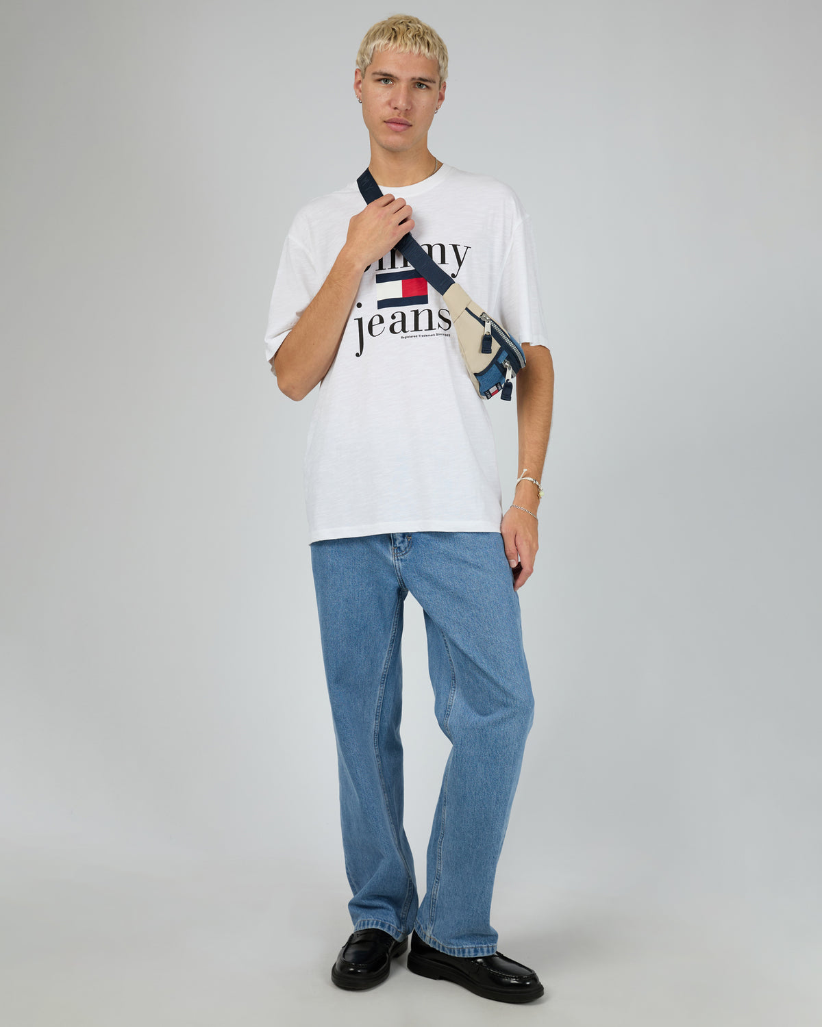 Oversized Logo Tee White