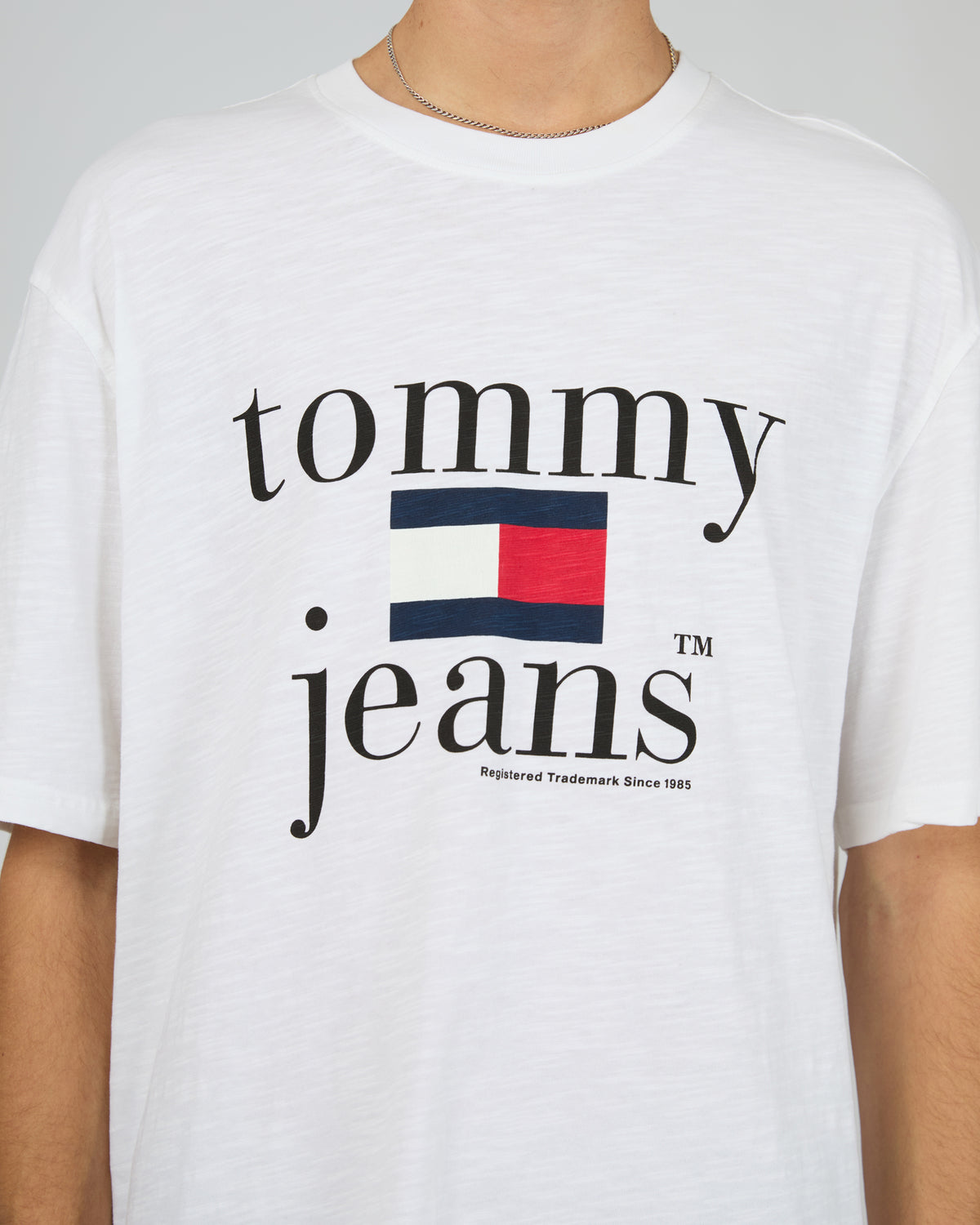 Oversized Logo Tee White