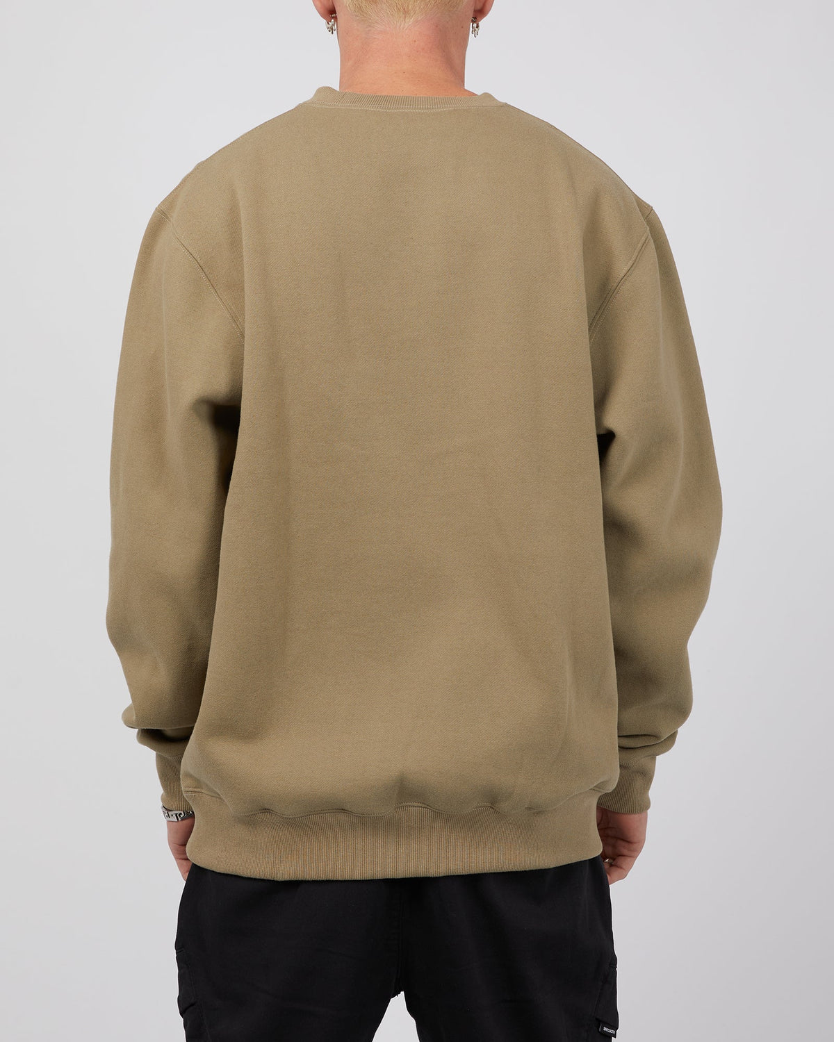 Daniel Patrick-Usa Surplus Crewneck Washed Olive-Edge Clothing