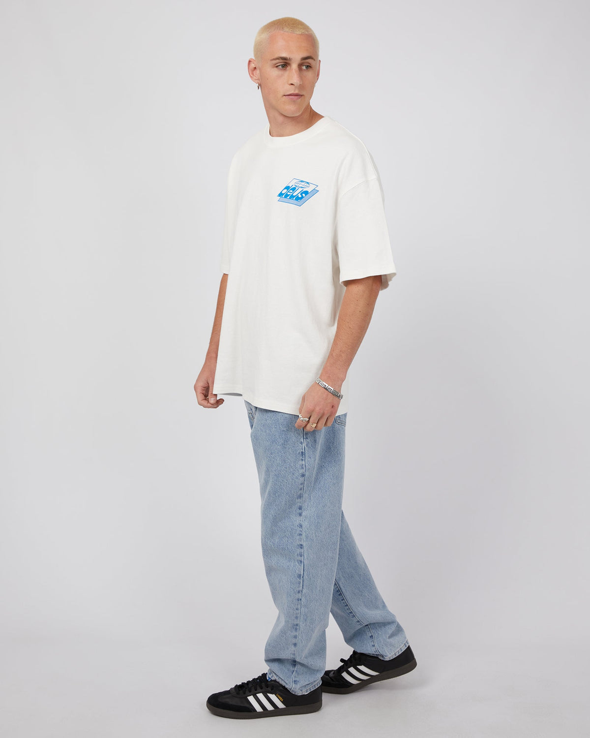 Deus Ex Machina Motorcycles Pty Ltd-Frizzle Fry Tee Vintage White-Edge Clothing