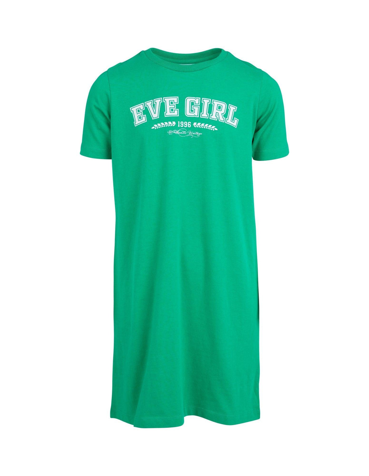 Eve Girl 8-16-Kids Academy Tee Dress Green-Edge Clothing