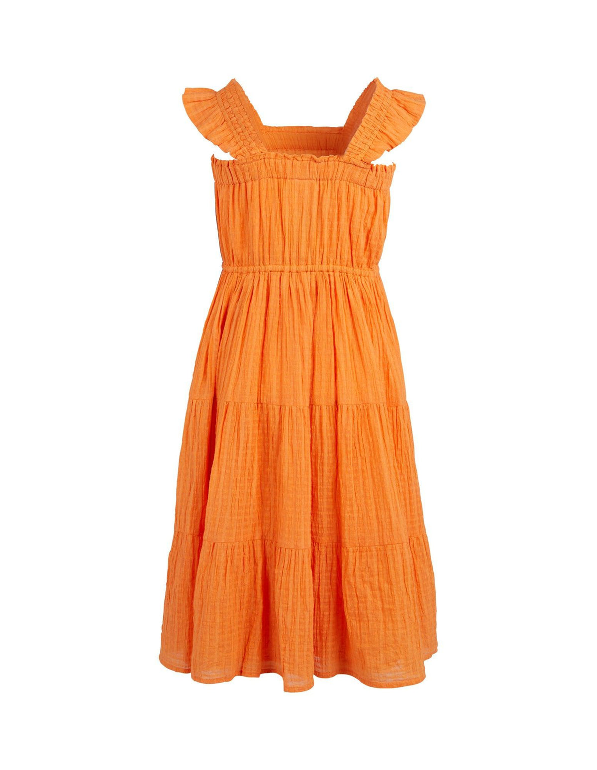Eve Girl 8-16-Kids Flynn Maxi Dress Orange-Edge Clothing