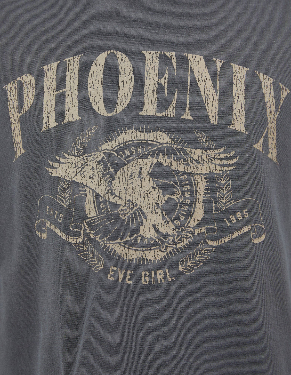 Eve Girl 8-16-Teen Phoenix Tee Washed Black-Edge Clothing