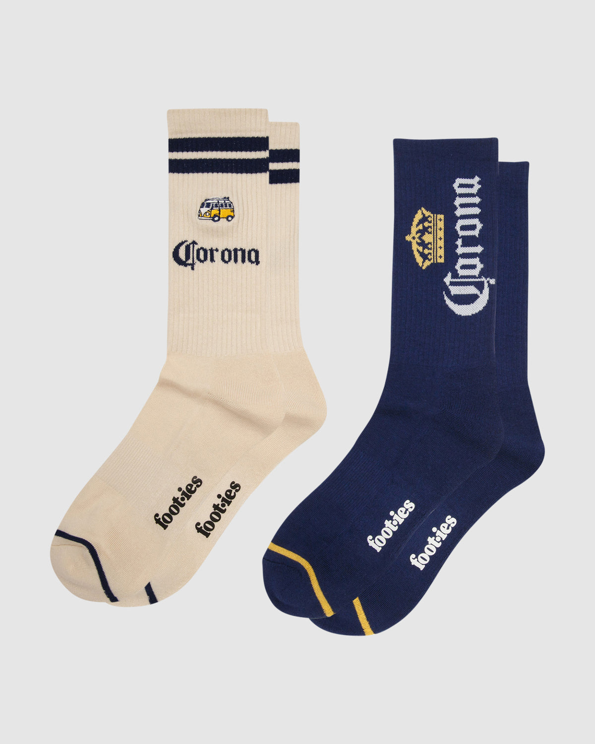 Kombi Sneaker Sock 2 Pack White Navy
