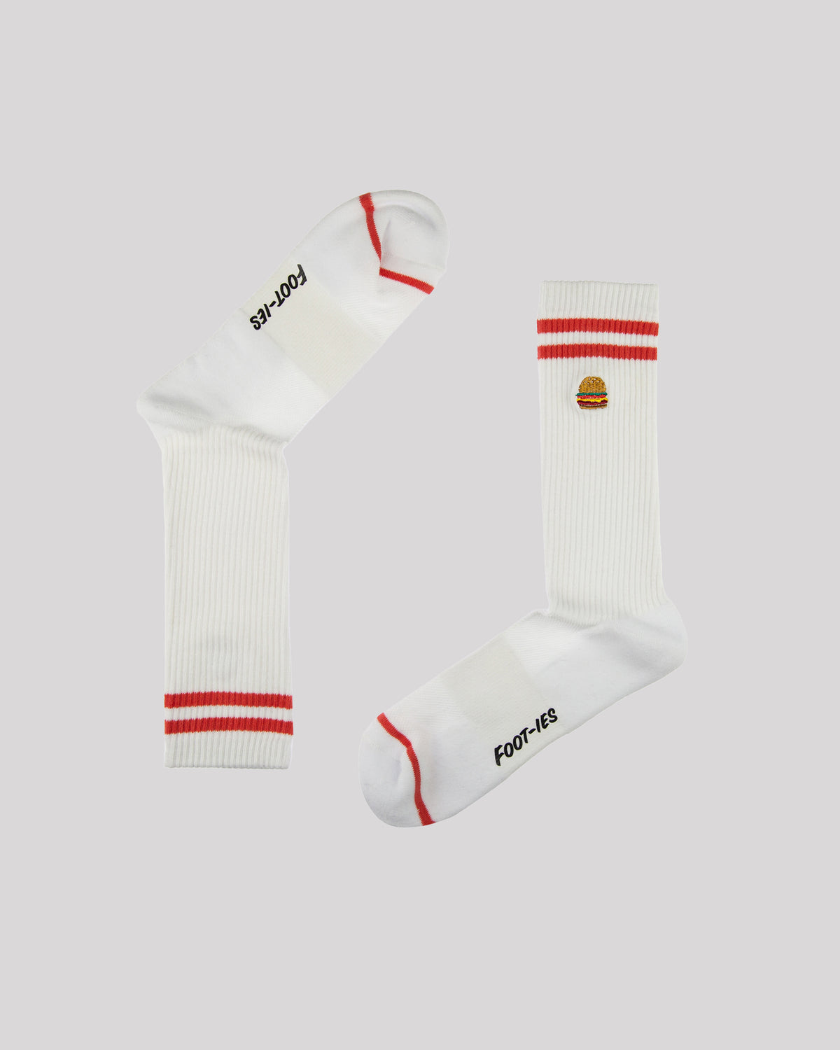 Fast Food Sneaker Sock 2 Pack Black White