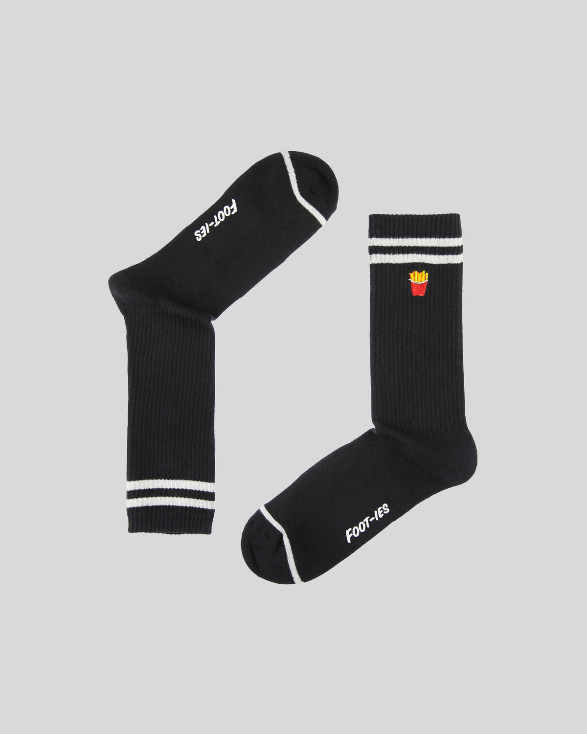 Fast Food Sneaker Sock 2 Pack Black White