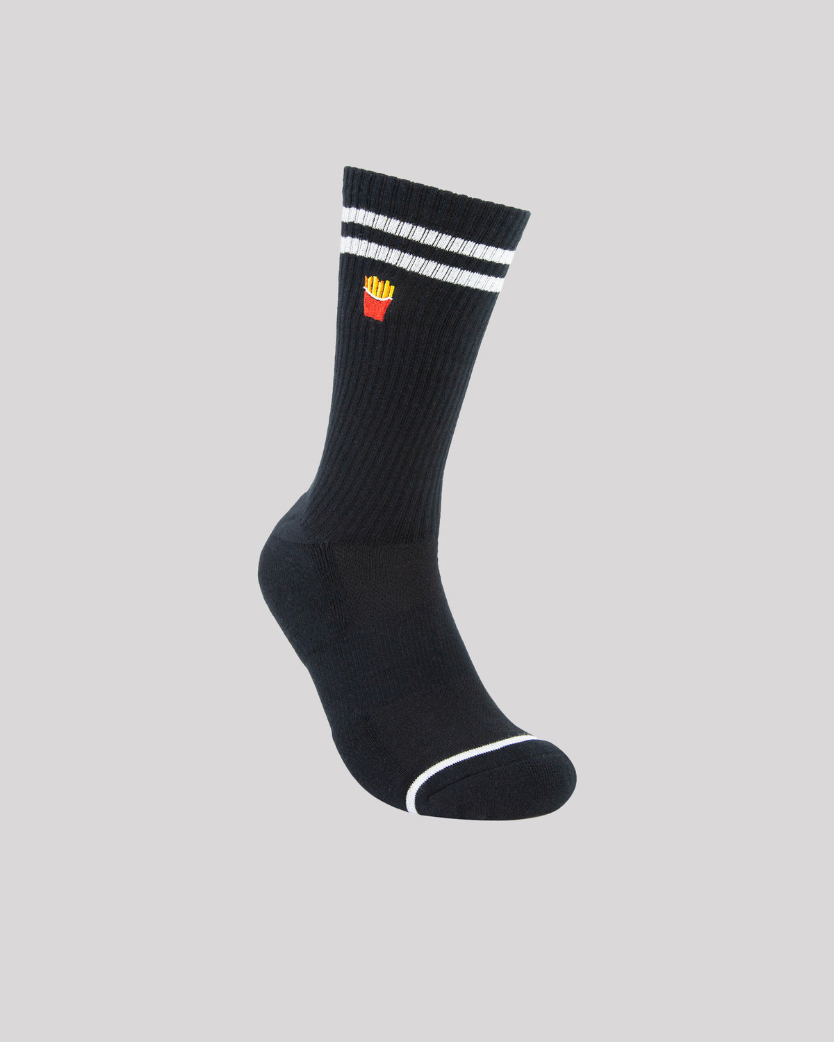 Fast Food Sneaker Sock 2 Pack Black White