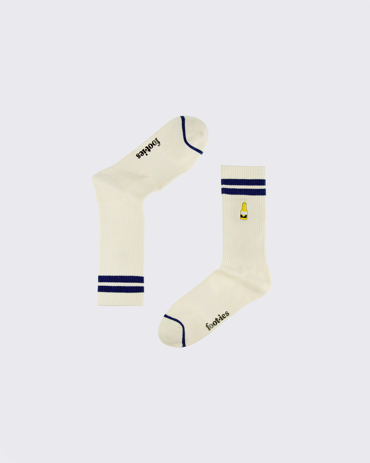 Foot-ies-Corona Retro Sneaker Sock 2 Pack Cream-Edge Clothing
