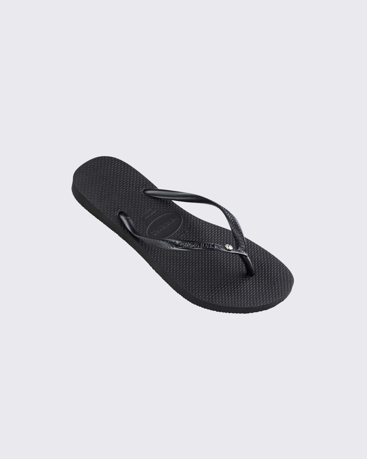 Havaianas-Slim Crystal Thongs Black-Edge Clothing