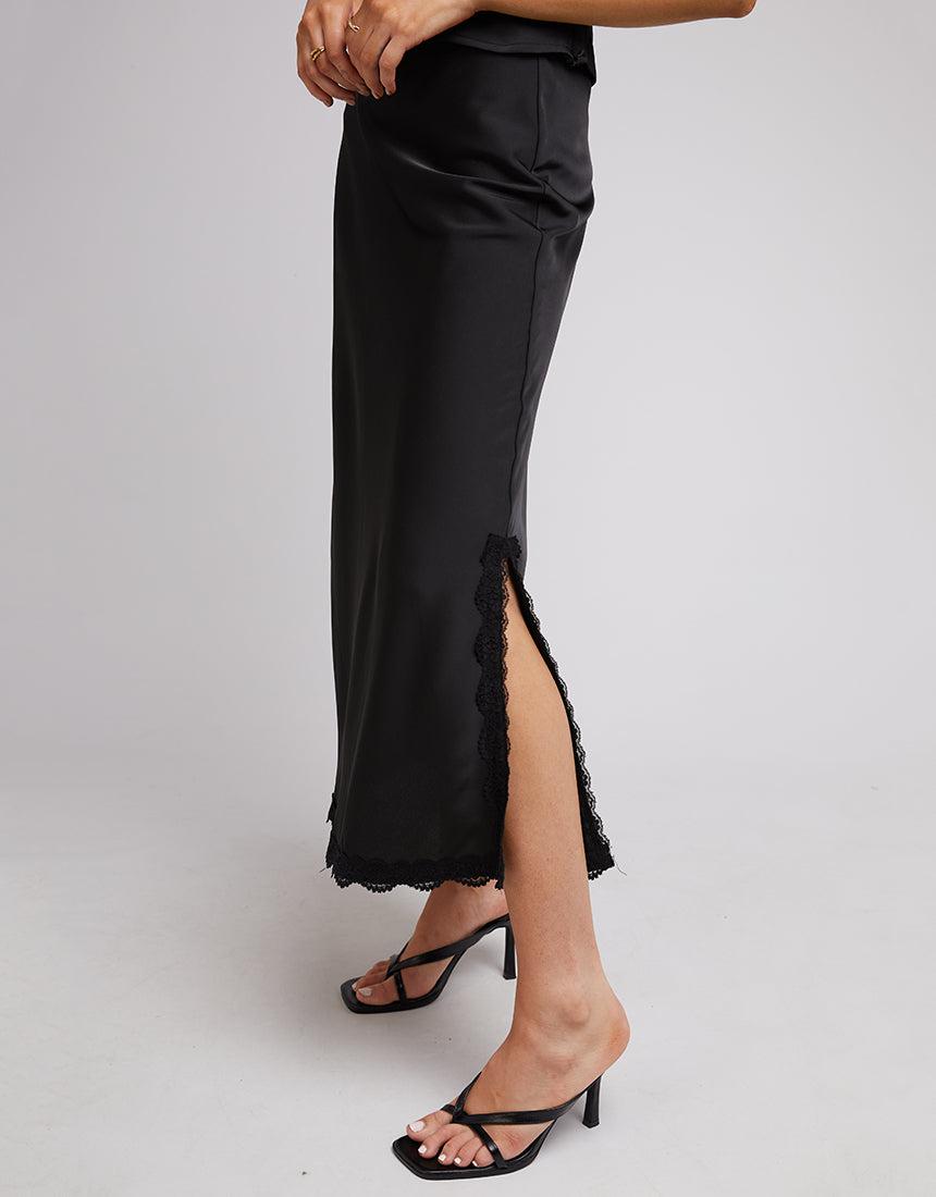 Jorge-Ashlyn Maxi Skirt Black-Edge Clothing