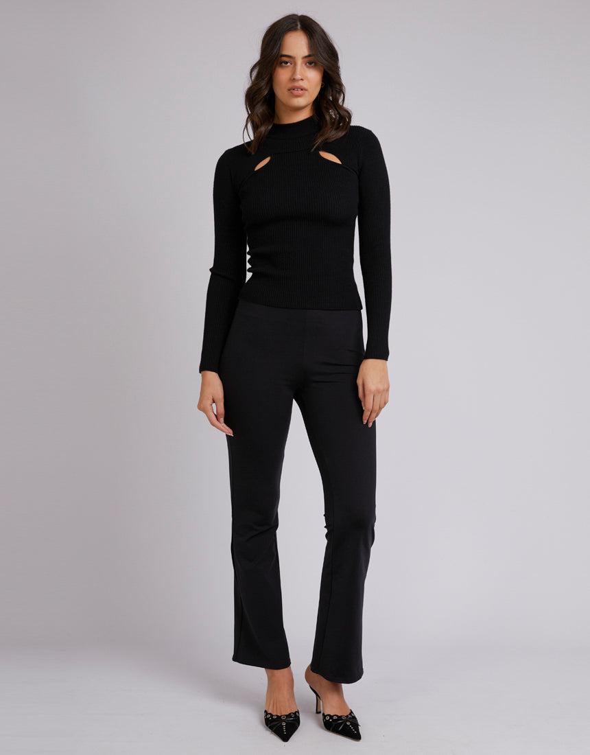 Jorge-Blakely Cut Out Top Black-Edge Clothing