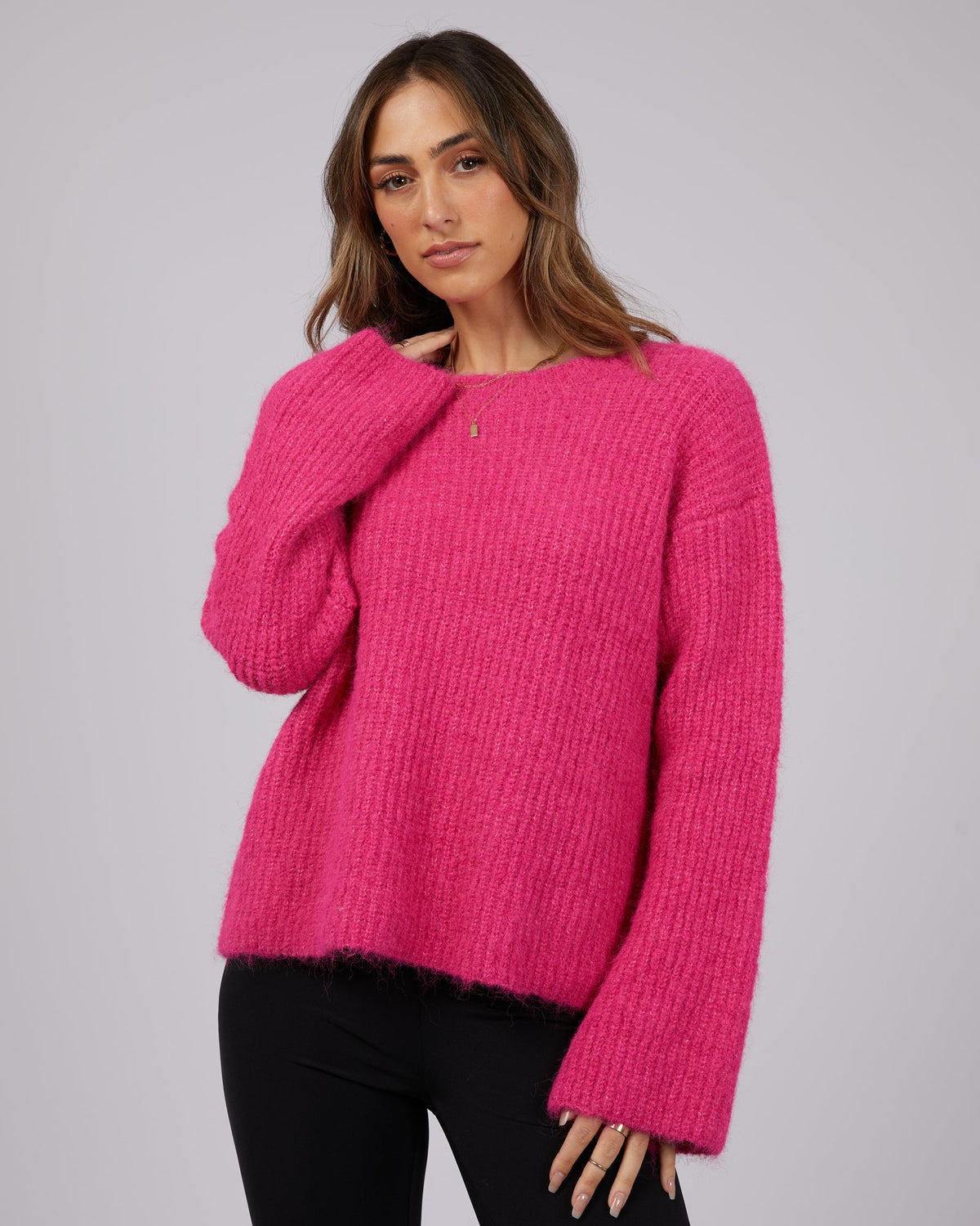 Jorge-Briana Sweater Pink-Edge Clothing