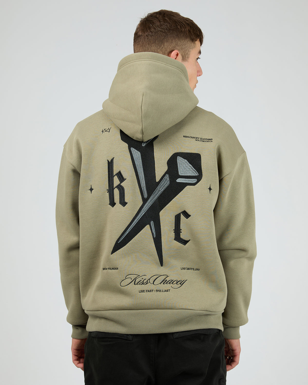 Nailed Relaxed Hoodie Khaki
