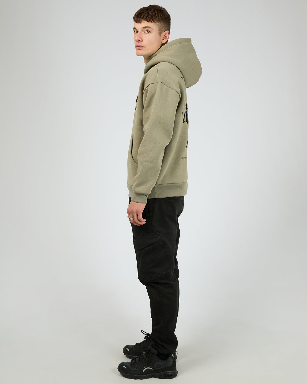 Nailed Relaxed Hoodie Khaki